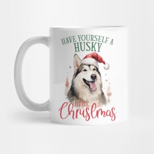 Christmas Husky Pun Mug